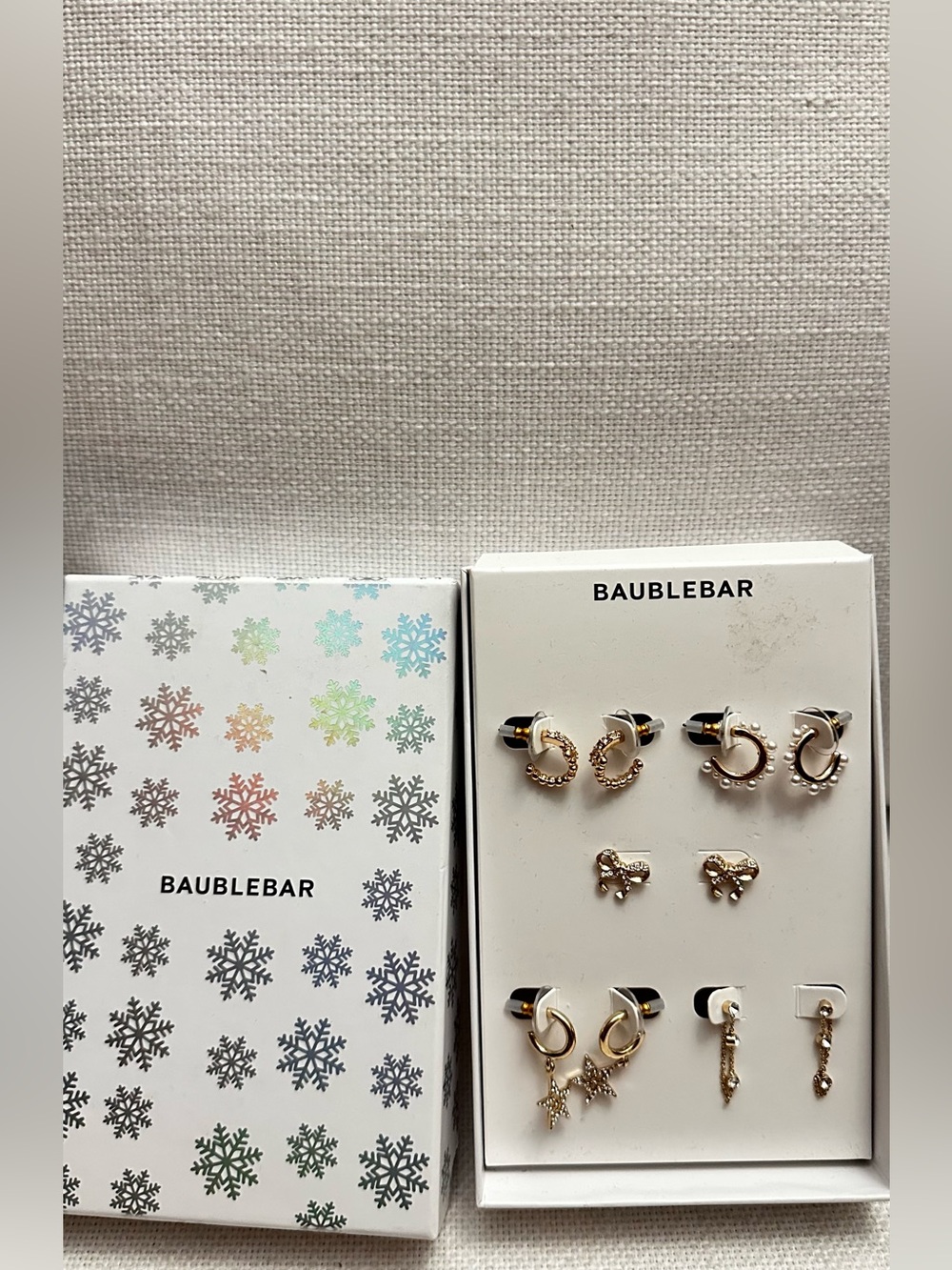 BaubleBar Gold and Silver Mixed Mini Earring Set
